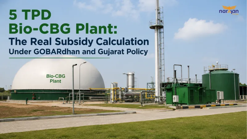 5 TPD Bio-CBG Plant: The Real Subsidy Calculation Under GOBARdhan and Gujarat Policy