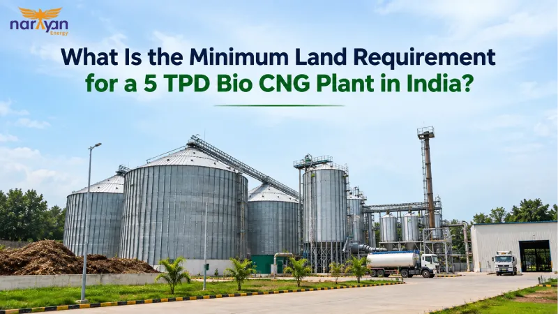 What Is the Minimum Land Requirement for a 5 TPD Bio CNG Plant in India?
